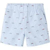 Name it Shorts - NmmFrakkan - Kentucky Blue m. Striper/Biler - - 5 år (110) - Shorts