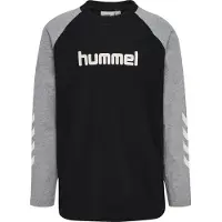 Hummel Genser - hmlJR Logo - Svart/Grå Melert - - 9-10 år (134-140) - Genser