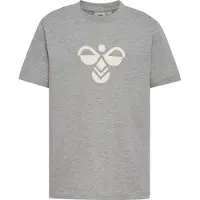Hummel T-skjorte - hmlJR Reg Tukas - Grå Melert m. Logo - - 5-6 år (110-116) - T-skjorte