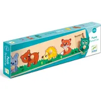 Djeco Puslespill - 5 Brikker - Tre - Skogdyr - - OneSize - Puslespill