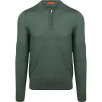 Suitable Crew Zip Merino Grønn Størrelse