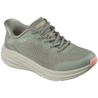 SKECHERS for woman. 117756 Slip-ins Sneakers: BOBS Skillz - Too Essential green (38), 3 to 5 cm, Laces, Casual
