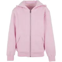 Build Your Brand Fluffy Genser Med Hel Glidelås