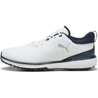 Puma Fusion Grip ST Golf Shoes Men, Shoes, White/Silver/Deep Navy, 44.5