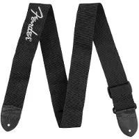 Fender 2-tommers Poly Gitarreim Svart med Grå Logo