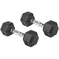 Olive Rubber Hex 5kg Hantel 2 Enheter