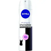 Nivea Invisible Black & White Antiperspirant Spray 48h Clear 150ml