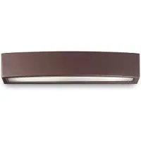 Ideal Lux utendørs vegglampe Andromeda, kaffe, bredde 45 cm E27