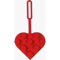 LEGO Bag Tag/Luggage tag Brick Heart Red