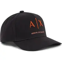 Armani Exchange for man. XM002696AF15502MZ731 Baseball Adjustable Cap black (OSFA), Casual, Cotton