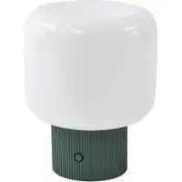 LUCANDE LED-batteridrevet bordlampe Katrin Palme, grønn, glass