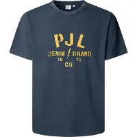 Pepe Jeans for man. PM5010316 Gunner navy T-shirt (L), Casual, Cotton, Short sleeve