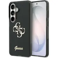 GUESS IML Big Metal 4G Script-etui for Samsung Galaxy S26 - svart