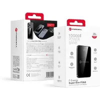 Forcell Powerbank kompatibel med MagSafe, FQC4.0, PD3.0, 15 W, 10 000 mAh, svart