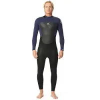 Rip Curl Omega 4/3 Mm Gb Steamer Langarmet Neopren-drakt Med Glidelås På Ryggen