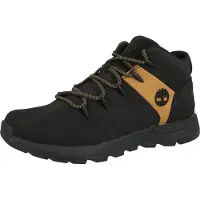Timberland for man. TB0A6DQDEMJ1 Black Mid Lace Up high-top sneakers (41), Flat, Nubuck, Laces, Casual