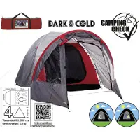 Camping Check Telt - 4 personer - 370x245x185 cm - - OneSize - Tilbehør