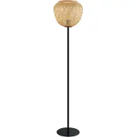 Eglo Gulvlampe Dembleby av tre, naturfarger