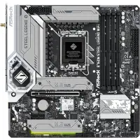 Asrock B760M STEEL LEGEND WIFI Hovedkort - Intel B760 - Intel LGA1700 socket - DDR5 RAM - Micro-ATX