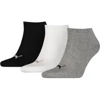 Puma Sneaker Socks Unisex (3-pack), Clothing, Grey/White/Black, 47-49
