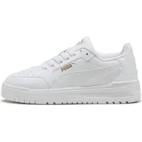 Puma Shuffle Downtown Sneakers Youth, Shoes, White/Gold, 39