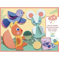 Djeco Kreativt leker - Collage - Skogen - - OneSize - Kreativt leker