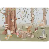 Little Dutch Puslespill m. Lyd - Tre - 7 Brikker - Forest Friend - - OneSize - Puslespill