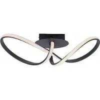 JUST LIGHT Maria LED-taklampe, dimbar, svart