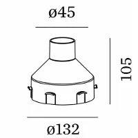 Wever & Ducre Innbyggingshus for Blink nedfelt lampe