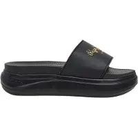 Pepe Jeans for woman. PLS700001 Bella Log sandals black (37), Flat, None, Beachwear, Polyurethane