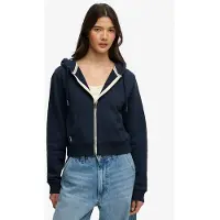 Superdry Essential Logo Cropped Genser Med Hel Glidelås