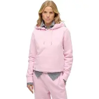 Superdry for woman. W2012667A Essential Logo Emb pink hoodie (XXS), Casual, Cotton, Long sleeve