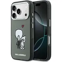 Karl Lagerfeld Karl & Choupette MagSafe-etui på baksiden for iPhone 17 Pro Max - Svart