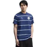 Puma Manchester City ftblCulture Printed Tee Men, Clothing, Blue Jewel/Dewdrop, M