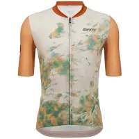 Santini Marble Sllim Fit Kort Ermet Trøye
