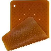 Hevea Badematte - Naturgummi - 70x40 cm - Wave Lang - Natural - - OneSize - Badematte