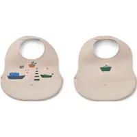 Liewood Smekker - Silikon - 2-pack - Glød - Seiling/Sandy - - OneSize - Smekke