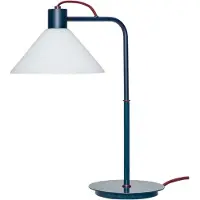 Hubsch Spot bordlampe, blå, hvit, glass, jern, E27