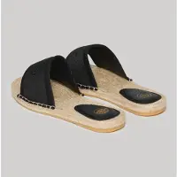 Superdry for woman. WF310223A Black canvas espadrilles (39), Fabric, Flat, None, Casual