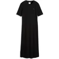 Puma HER Slim Rib Dress Women, Clothing, Black, S