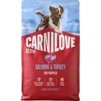 Carnilove Aktiv Laks Og Kalkun Valpe Hundefôr 12kg
