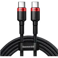 Baseus Cafule USB-C Kabel - 2m - Rød / Svart
