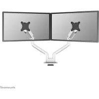 NeoMounts DS70S-950WH2 NEXT One - Monteringssett (skjermarm, klemmemonteringsbase, kausemontering) - full bevegelse - for 2 LCD-skjermer - aluminium - hvit - skjermstørrelse: 17-35 - skrivebordsmonte