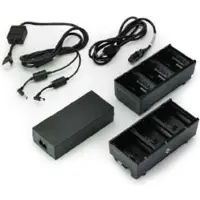 Zebra Dual 3-Slot Battery Charger Connected via Y Cable - Batterilader - utgangskontakter: 6 - Europa - for ZQ500 Series ZQ510, ZQ520 ZQ600 Series ZQ610, ZQ620