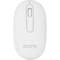 Dicota Wireless Mouse BT/2.4G - Mus - Optisk - 3 knapper - Hvit