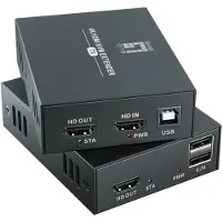 Level One LevelOne HVE-8111 HDMI-forlengelsessett 4K 100 m, svart
