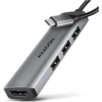 Axagon HMC-H3A STARTER - Dokkingstasjon - for skrivebord, smarttelefon, bærbar, bærbar - USB-C / USB4 / Thunderbolt 3 / Thunderbolt 4 - HDMI