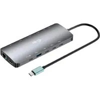 I-Tec Nano Dock - Dokkingstasjon - USB-C / USB4 / Thunderbolt 3 / Thunderbolt 4 - 2 x HDMI, USB-C - 1GbE