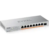 Zyxel XMG-108 8-porters 10/2,5 G MultiGig PoE-switch (ikke administrert)