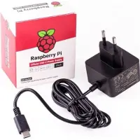 Raspberry Pi Pi - Strømadapter - AC 115/230 V - svart - for Pi 4 Model B